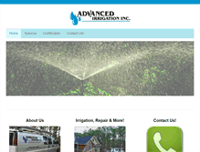 Tablet Screenshot of advanced-irrigation.com